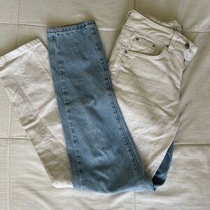 Adika Cream and Blue Denim Jeans